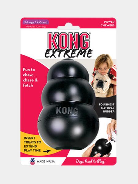 Jouet Kong Extreme à mâcher pour chien - Taille S, M et L - Noir – inooko