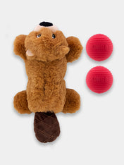        Jouet-KONG-peluche-pour-chien-Cozie-Pocketz-beaver-castor