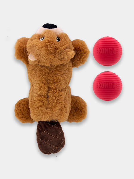        Jouet-KONG-peluche-pour-chien-Cozie-Pocketz-beaver-castor