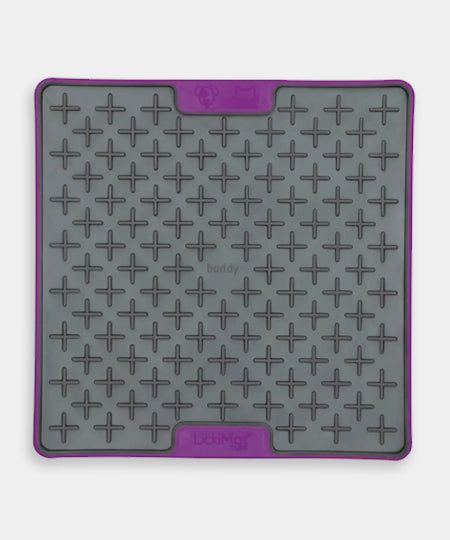    Lickimat-tapis-lechage-occupation-chien-buddy-tuff-violet