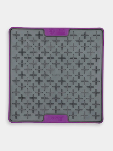   Lickimat-tapis-lechage-occupation-chien-buddy-tuff-violet