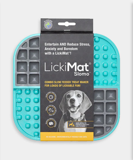    Lickimat-tapis-lechage-occupation-chien-slomo-bleu