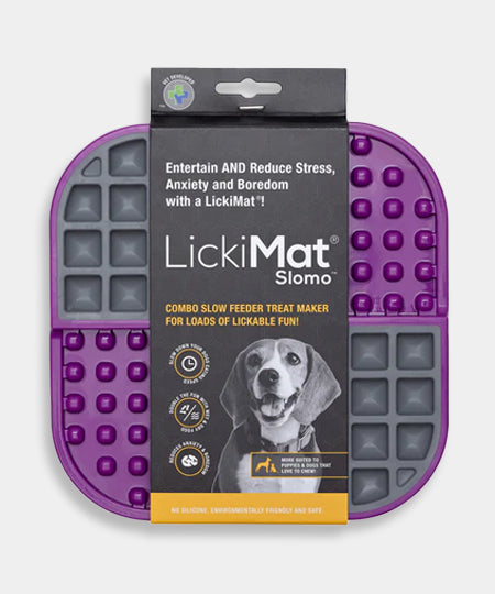     Lickimat-tapis-lechage-occupation-chien-slomo-violet