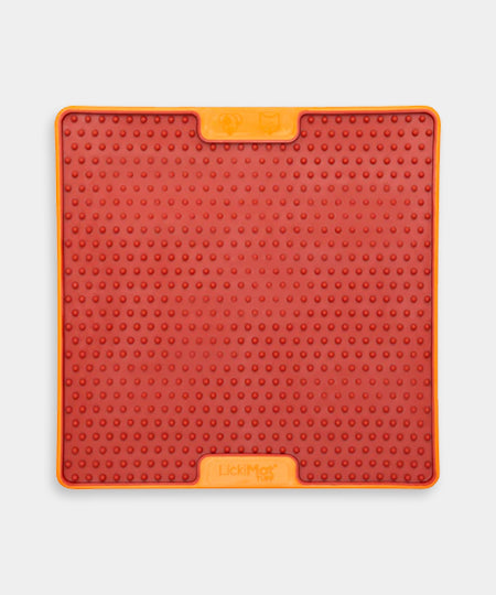        Lickimat-tapis-lechage-occupation-chien-soother-pro-orange