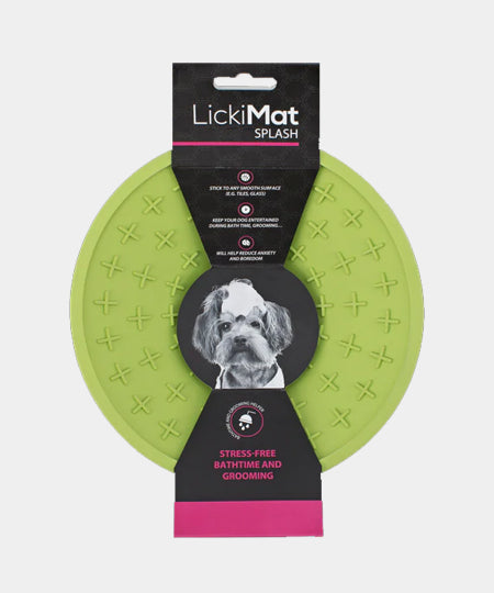       Lickimat-tapis-lechage-occupation-chien-splash-vert