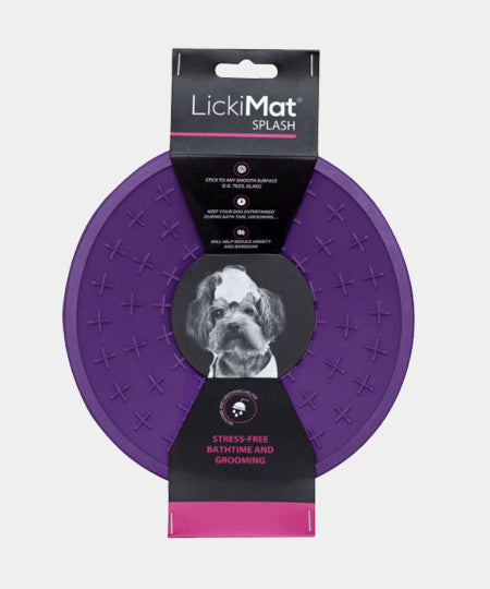    Lickimat-tapis-lechage-occupation-chien-splash-violet
