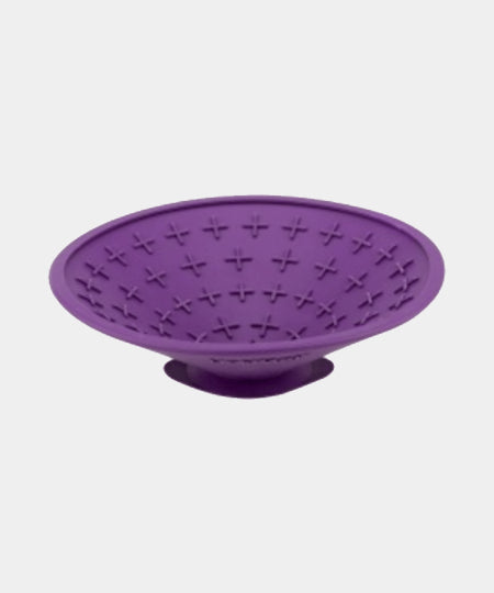    Lickimat-tapis-lechage-occupation-chien-splash-violet