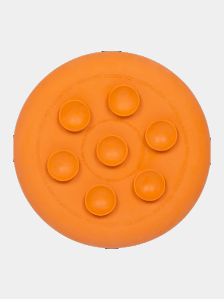        Lickimat-tapis-lechage-occupation-chien-ufo-orange