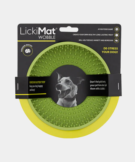       Lickimat-tapis-lechage-occupation-chien-wobble-vert