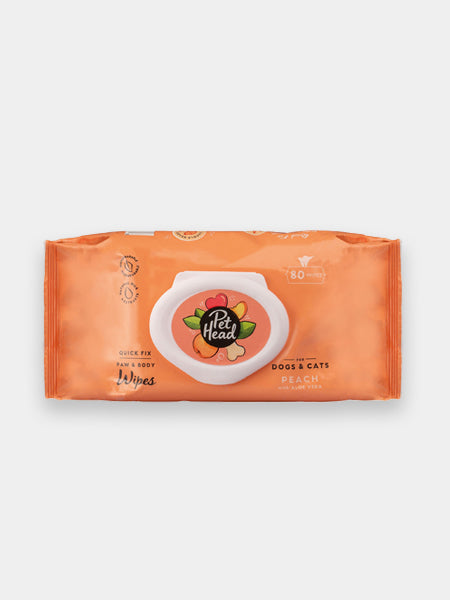     Pet-head-shampoing-pour-chien-Lingettes-peche-Pet-Head-80-lingettes