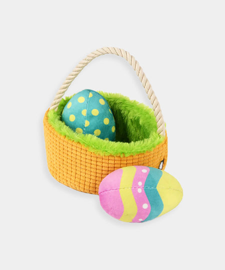     Pet-play-jouet-peluche-chien-Hippity-Hoppity-Eggs-cellent-Basket