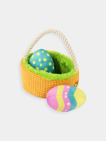     Pet-play-jouet-peluche-chien-Hippity-Hoppity-Eggs-cellent-Basket