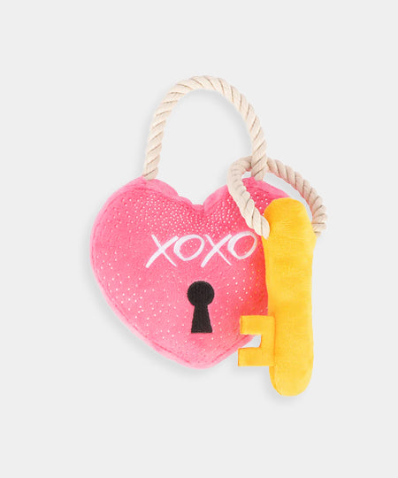    Pet-play-jouet-peluche-chien-love-cadenas-coeur