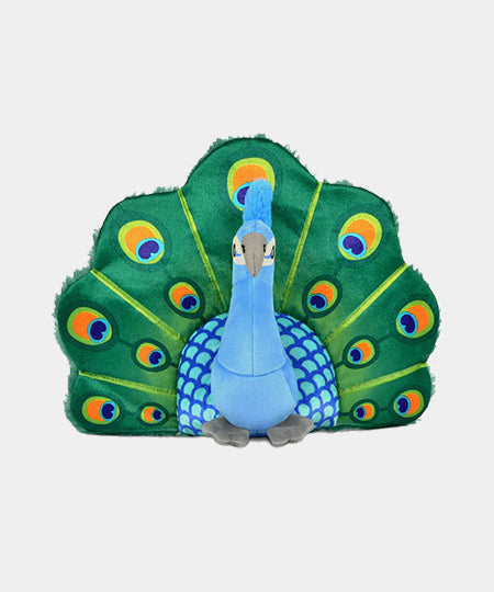    Pet-play-jouet-peluche-chien-paon