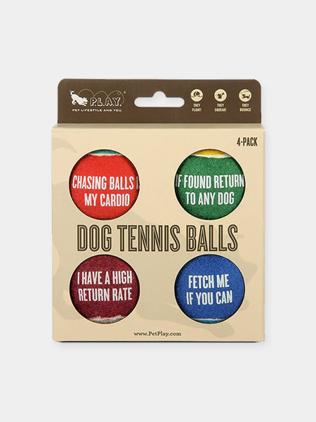 Balles de tennis Nerf pour chiens, très petites Paquet de 4