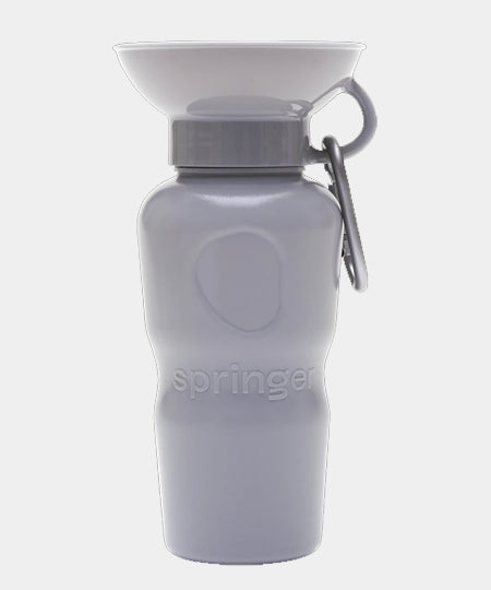     Springer-bouteille-portable-voyage-chien-gris
