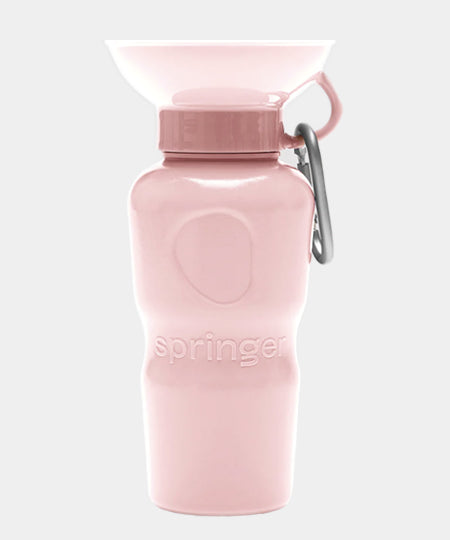       Springer-bouteille-portable-voyage-chien-rose-bonbon