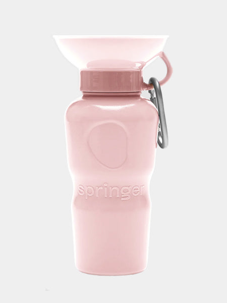       Springer-bouteille-portable-voyage-chien-rose-bonbon