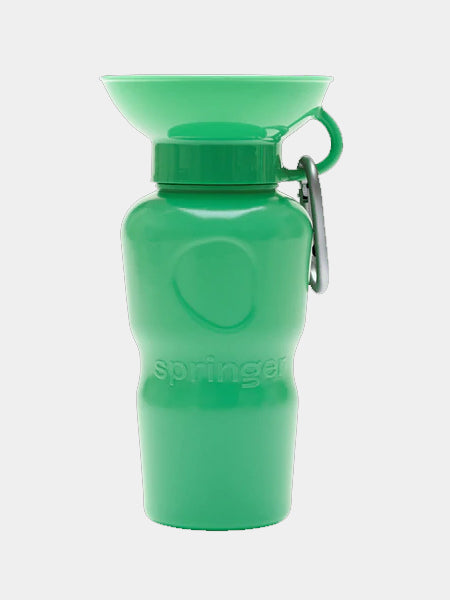       Springer-gourde-distributeur-eau-voyage-chien-vert