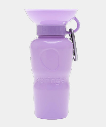       Springer-gourde-distributeur-eau-voyage-chien-violet