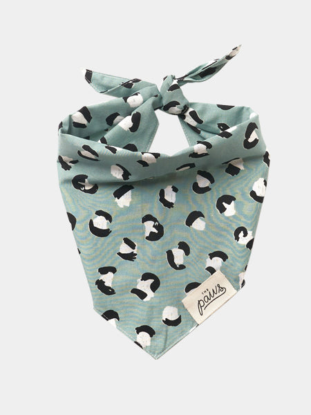 The-Paws-bandana-pour-chien-panthere-vert
