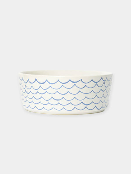       Waggo-gamelle-ceramique-pour-chien-vague-bleu