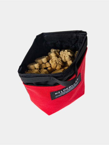 Wildebeest-sac-de-friandises-pour-chien-rouge