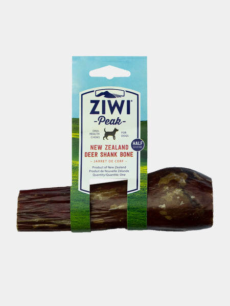 Ziwi-peak-Friandises-pour-chien-qualite-Jarret-cerf-moitié