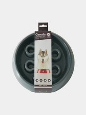 inooko - gamelle anti glouton pour grand chien gris