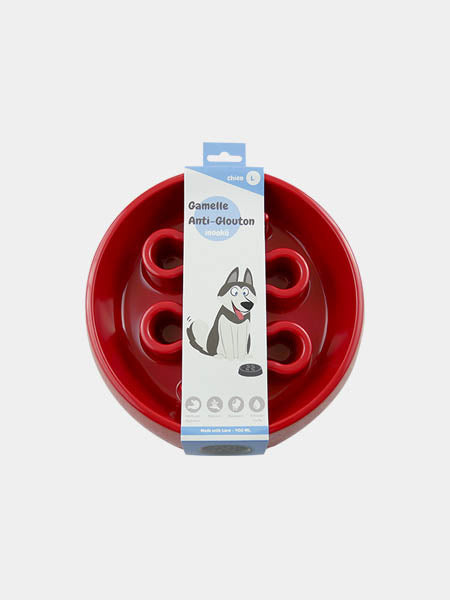 inooko - gamelle pour grand chien rouge