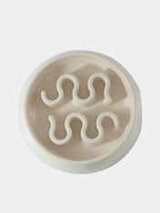 inooko - gamelle anti glouton pour grand chien beige