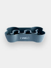 inooko gamelle anti-glouton en forme d'os gris foncé melamine