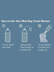 Douche de voyage pour chien