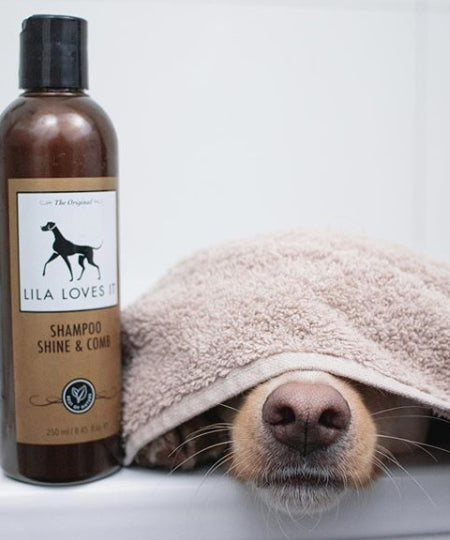 Lila-loves-it-sensitive-shampoo-dog
