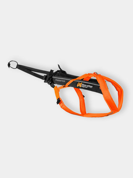 Harnais pour chien - Freemotion Harness 5.0 - Orange/Noir -  Non-Stop Dogwear -  inooko