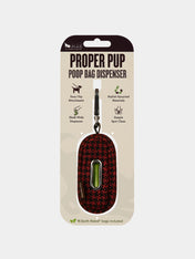pet-play-distributeur-sac-a-crottes-tweed-noir-rouge