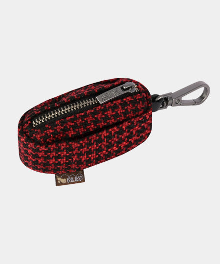 pet-play-distributeur-sac-a-crottes-tweed-noir-rouge