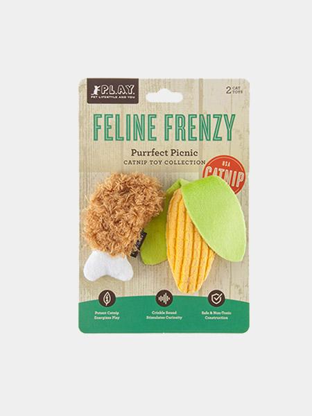 petplay Jouet pour chat à la cataire biologique BBQ