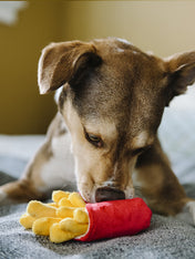 Peluche pour chien frites pet play