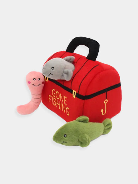       zippy-paws-burrow-peluche-fouille-chien-TackleBox-boite-poisson-appat