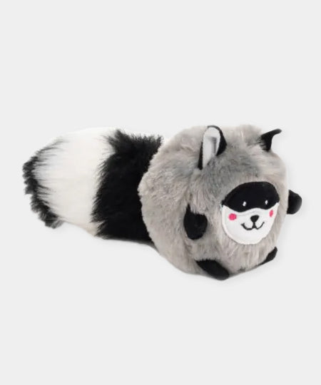       zippy-paws-peluche-pour-chien-Bushy-Throw-racoon-balle-raton-laveur