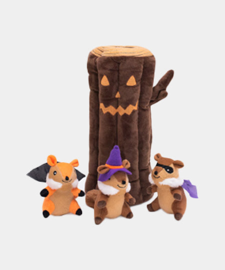       zippy-paws-peluche-pour-chien-Halloween-Haunted-Log