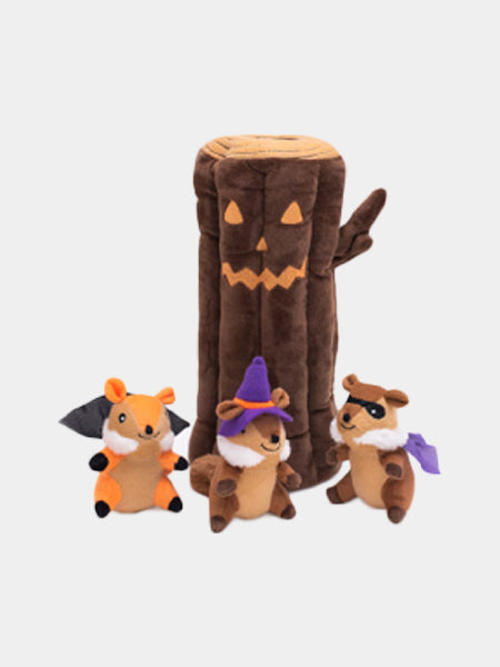       zippy-paws-peluche-pour-chien-Halloween-Haunted-Log