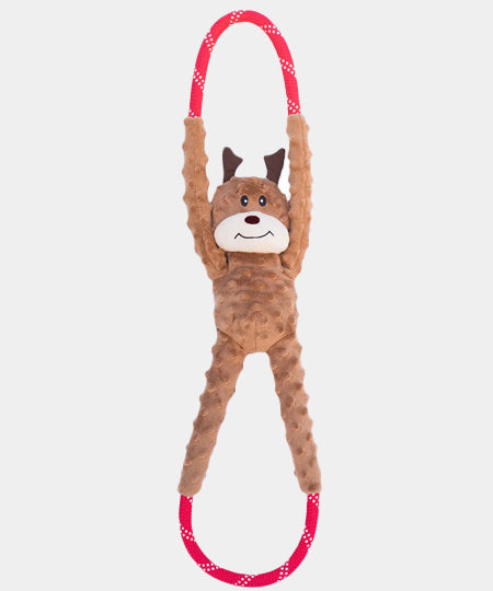    zippy-paws-peluche-pour-chien-Holiday-RopeTugz-Reindeer