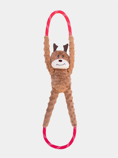    zippy-paws-peluche-pour-chien-Holiday-RopeTugz-Reindeer