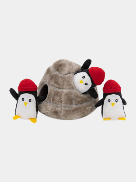    zippy-paws-peluche-pour-chien-igloo-pingouin