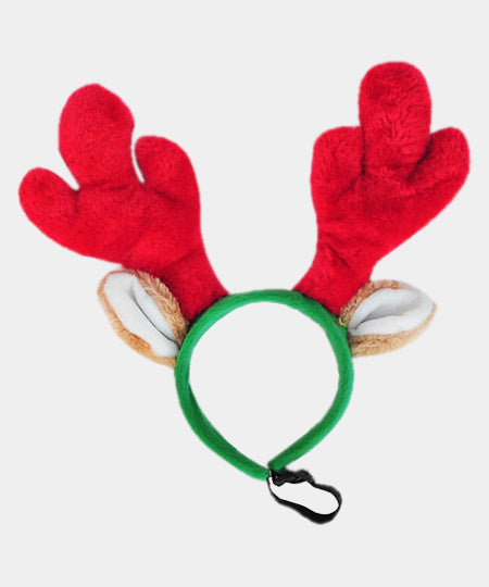     zippy-paws-serre-tete-chien-renne-noel